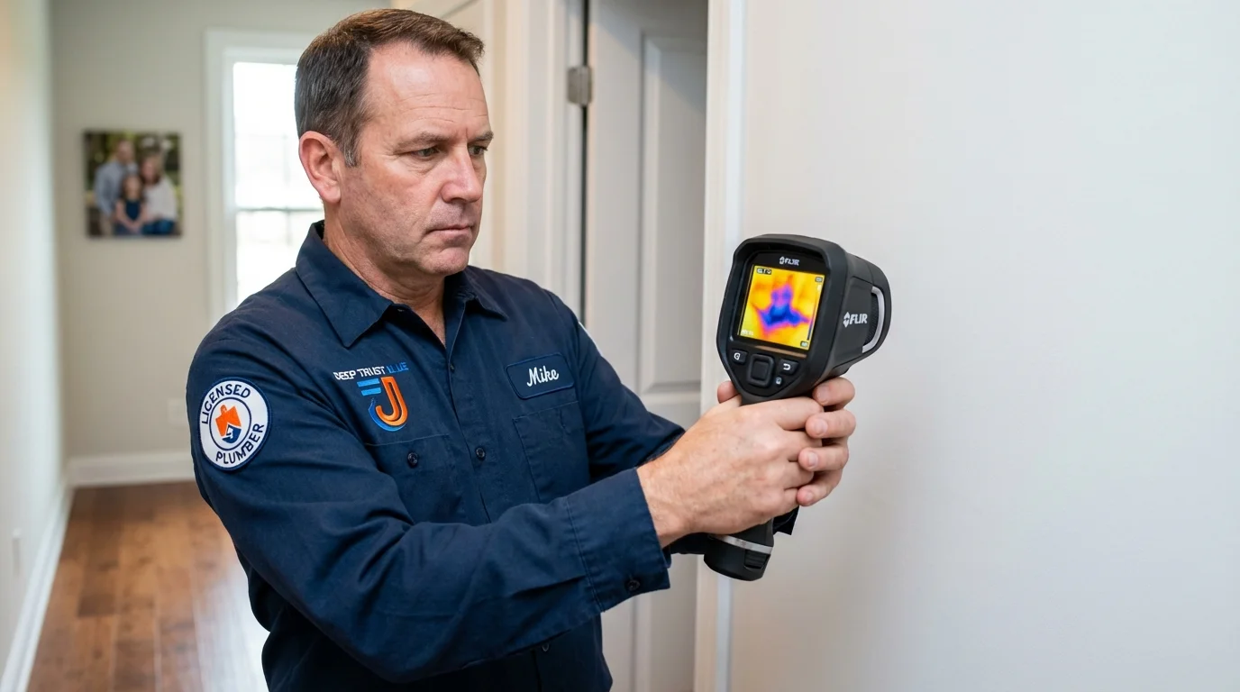 Thermal imaging leak detection by Johns Plumbing LLC in Uhrichsville